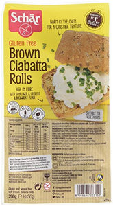 Schar Brown Ciabatta Rolls 200 g (Pack of 3)