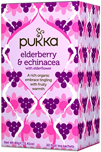 PUKKA HERBAL AYURVEDA Organic Elderberry & Echinacea - R 20bags (PACK OF 1)