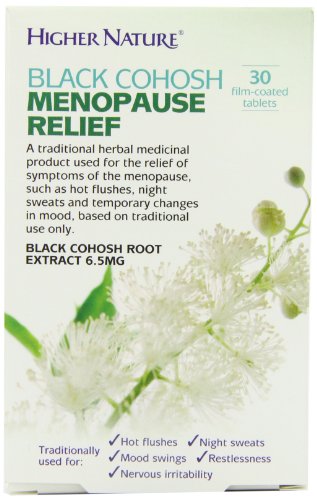 Higher Nature Black Cohosh Menopause Relief 30 Tablets
