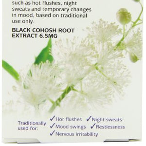 Higher Nature Black Cohosh Menopause Relief 30 Tablets