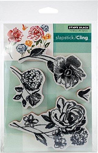 Penny Black Flower Pageant Cling Unmounted Rubber Stamp (40-601)