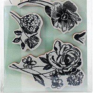 Penny Black Flower Pageant Cling Unmounted Rubber Stamp (40-601)