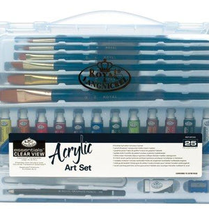 Royal & Langnickel RSET-ART3202  Essentials Clear View Acrylic Painting Set, Large