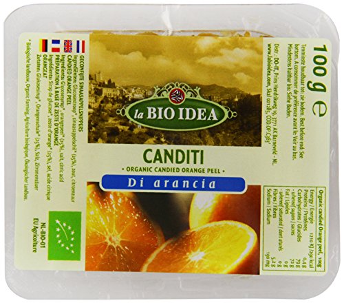 La Bio Idea Organic Candied Orange Peel 100 g (Pack of 4)