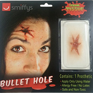 Smiffys Make-Up FX, Horror Transfer, Bullet Hole