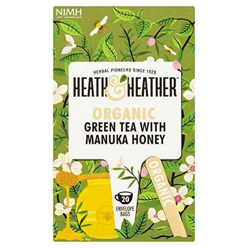 HEATH & HEATHER Organic Green Tea & Manuka 20bags (PACK OF 1)