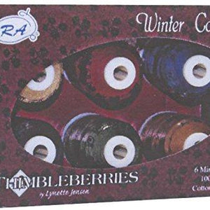 Robison-Anton Thimbleberries 6-Pack Cotton Thread Collection, Winter