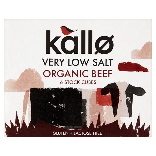 Kallo Very Low Salt Organic Beef 6 Stock Cubes, 48g