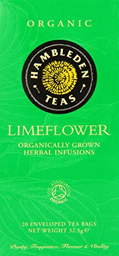 Hambleden Organic Limeflower 20 bags Teabags (Pack of 6)