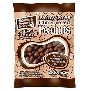 Fabulous Free Factory Dairy Free Chocolate Covered Peanuts 65g (Pack of 12)