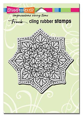 Stampendous Cling Rubber Stamp Mandala Flower