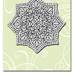 Stampendous Cling Rubber Stamp Mandala Flower