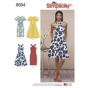 Simplicity Pattern 8594 Misses' and Petites' Dresses SIZE 6-14 SEWING PATTERN