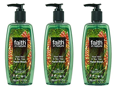 Faith in Nature Aloe Vera/Tea Tree Handwash 300ml X 3 (Pack of 3)