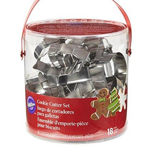 Wilton Holiday Shapes Metal Cookie Cutter Set, 18-Piece