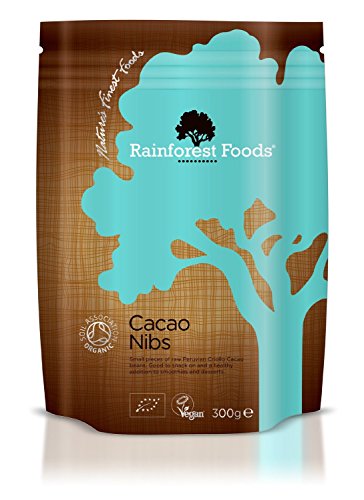 Rainforest Foods Organic Peruvian Cacao Nibs 300g (2 pack)