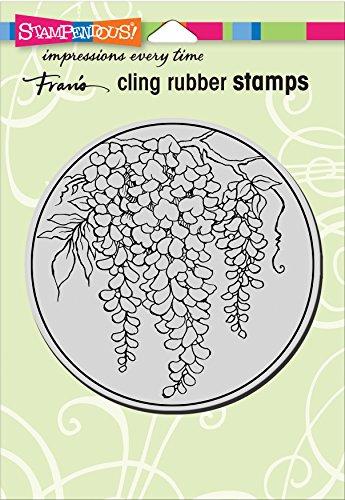 STAMPENDOUS Cling Stamp, Wisteria Circle