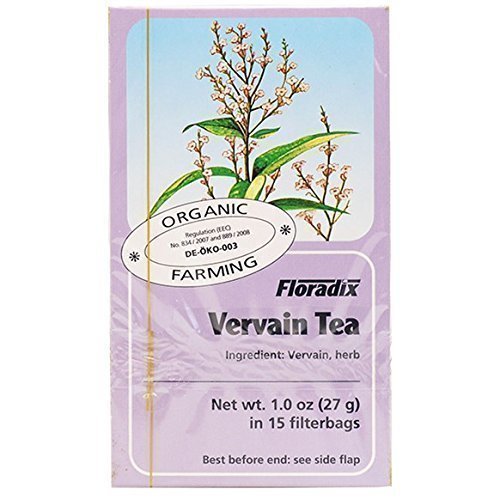 Floradix Vervain Organic Herbal Tea 15 Bag (Pack of 4)