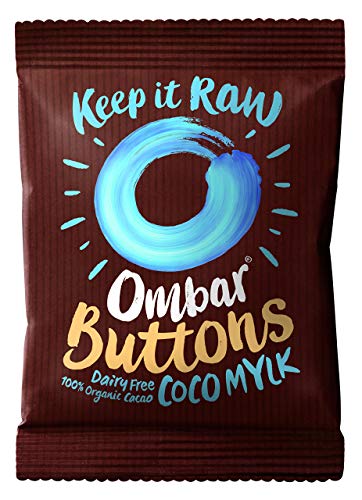Ombar Ombar Coco Mylk Buttons - Dairy Free Chocolate Buttons, 25g (Pack of 15)