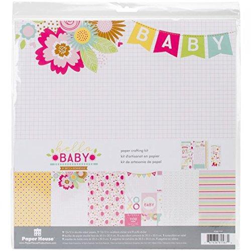 Paper House Productions Hello Baby Girl Paper Craft Product