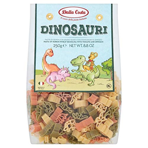 From Costa Alimentare Srl. Dalla Tri-Colour Dinosaur Pasta 250 g