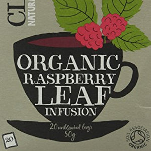 Clipper Organic Raspberry Leaf Infusion 20 Teabags (Pack of 6, Total 120 Teabags).