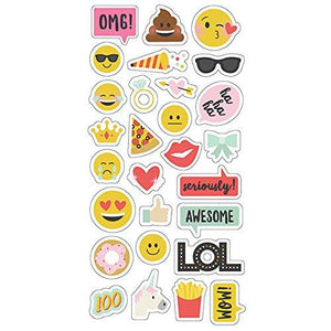 Simple Stories 8015 Emoji Love 6 x 12" Chipboard