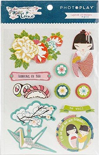 Paper Crane Layered Stickers - Photoplay