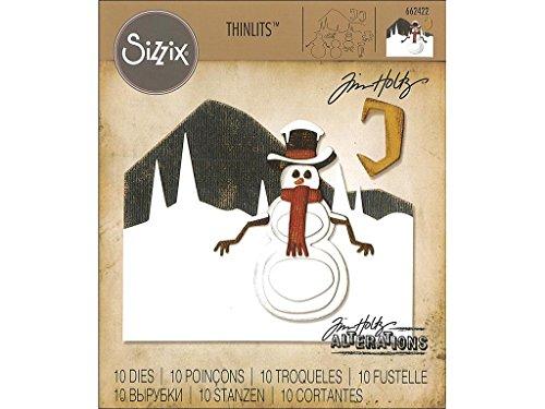 Sizzix Tholtz Thinlits Die Snowman Scene TH