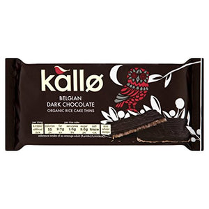Kallo Dark Choc Rice Cake Thins 90g (PACK OF 5)