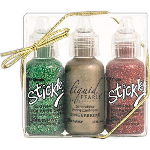 Ranger Stickles & Liquid Pearls Seasonal Assortment 3/Pkg-Merriment