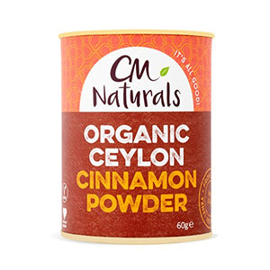 cm Naturals Organic Cinnamon Powder 60g (Pack of 3)| Vegan | Ethically Sourced