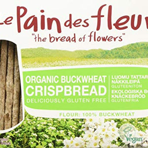 LE PAIN DES FLEURS Organic Buckwheat Crispbread 125g (PACK OF 1)