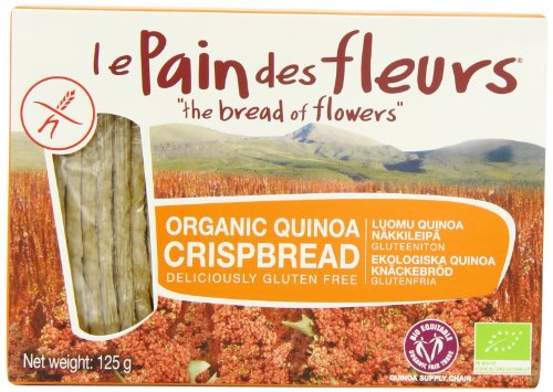 Le Pain Des Fleurs Organic Quinoa Crispbread 125 g (Pack of 3)