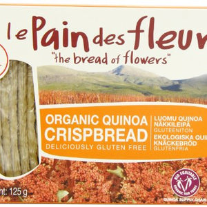 Le Pain Des Fleurs Organic Quinoa Crispbread 125 g (Pack of 3)