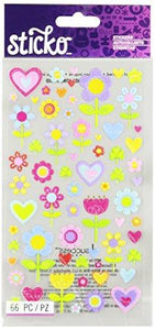 Sticko I Love Flowers Stickers