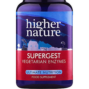 Higher Nature Supergest Digestive Enzymes - 30 Capsules