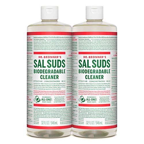 DR BRONNERS Organic Sal Suds Biodegradable Cleaner - Contains SLS 946ml (PACK OF 2)