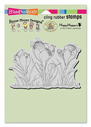 Stampendous House Mouse Cling Rubber Stamp Crocus Nap