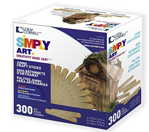 Simply Art Wood  Jumbo Craft Sticks 300 ct.