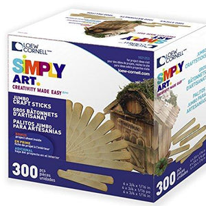 Simply Art Wood  Jumbo Craft Sticks 300 ct.