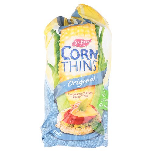 Real Foods Corn Thins Original, 150g