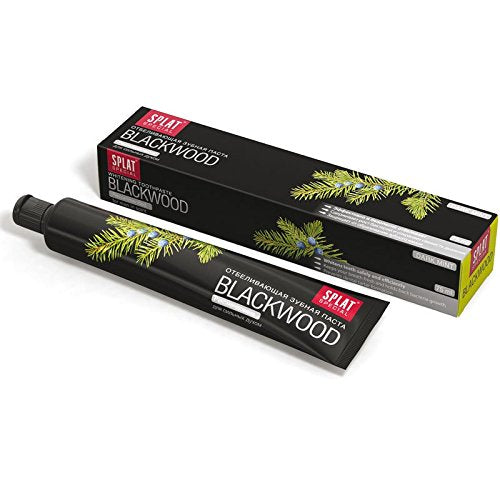 Splat Blackwood Whitening toothpaste 75ml, Pack of 6 (6x 75ml)