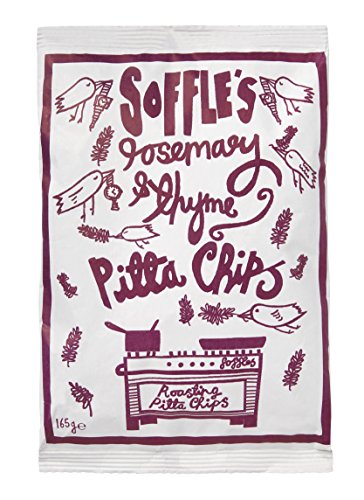 Soffles Rosemary and Thyme Pitta Chips Share Bag, 165 g, Pack of 9