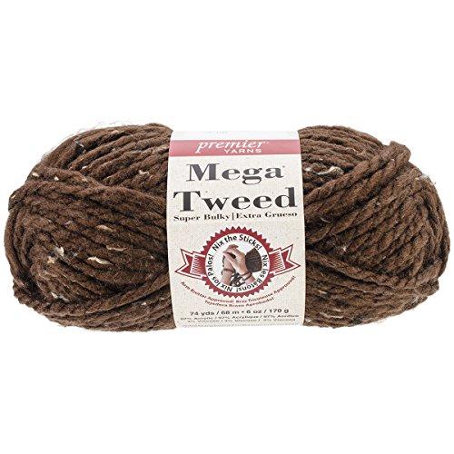 Premier Yarns Mega Tweed Yarn, Brown