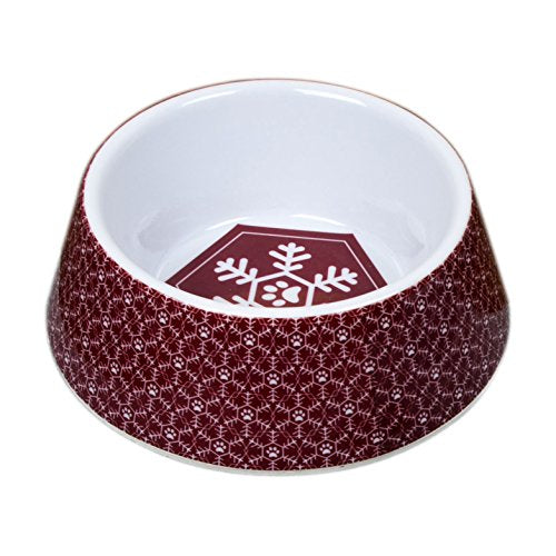 Festive Collection Dog Feeding Bowl  Red | Pet Brands Xmas Collection