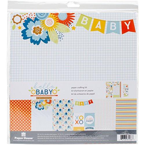 Paper House Productions Hello Baby Boy Paper Craft Product