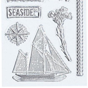 Prima Marketing 572594 Seashore Stamps, Clear