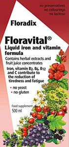 Floradix Floravital Liquid Iron Formula 500 ML