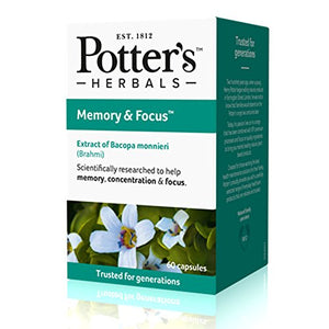 Potter's Herbals, Memory and Focus, 60 capsules